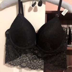Black lacy LaSenza bra. Brand new. Size L